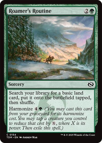 Roamers Routine (TDM) #154 Common (Lightly Played) Tarkir: Dragonstorm Magic: The Gathering: 2025