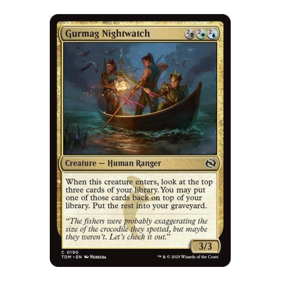 Gurmag Nightwatch (TDM) #190 Common Tarkir: Dragonstorm Magic: The Gathering: 2025