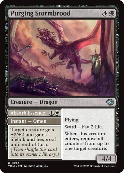 Purging Stormbrood (TDM) #213 Uncommon (Lightly Played) Tarkir: Dragonstorm Magic: The Gathering: 2025