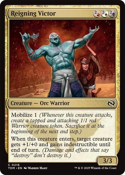 Reigning Victor (TDM) #216 Common Tarkir: Dragonstorm Magic: The Gathering: 2025