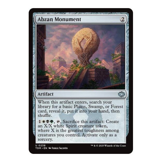 Abzan Monument (TDM) #238 Uncommon Tarkir: Dragonstorm Magic: The Gathering: 2025