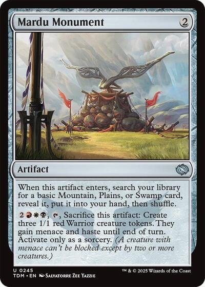 Mardu Monument (TDM) #245 Uncommon (Lightly Played) Tarkir: Dragonstorm Magic: The Gathering: 2025