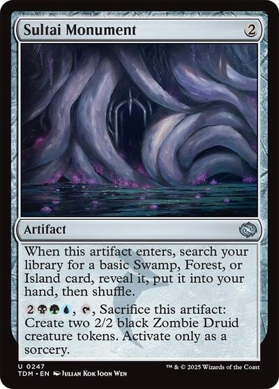 Sultai Monument (TDM) #247 Uncommon (Foil Lightly Played) Tarkir: Dragonstorm Magic: The Gathering: 2025