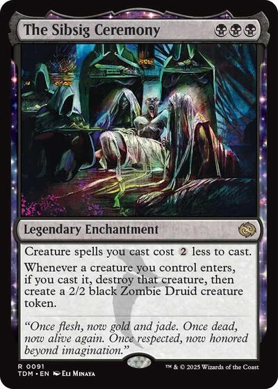 The Sibsig Ceremony (TDM) #91 Rare Tarkir: Dragonstorm Magic: The Gathering: 2025