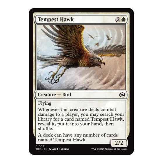 Tempest Hawk (TDM) #31 Common Tarkir: Dragonstorm Magic: The Gathering: 2025