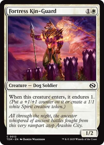Fortress Kin Guard (TDM) #12 Common Tarkir: Dragonstorm Magic: The Gathering: 2025