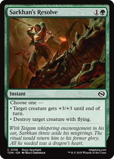2025 Magic: Tarkir: Dragonstorm (TDM) - Sarkhans Resolve (#158, Common)