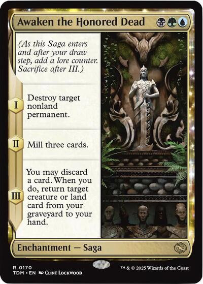 2025 Magic: Tarkir: Dragonstorm (TDM) - Awaken the Honored Dead (#170, Rare) (Near Mint)