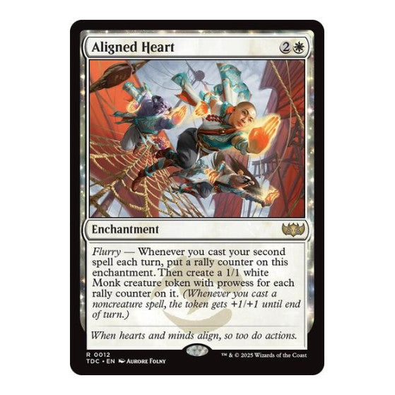 Aligned Heart (TDC) #12 Rare (Lightly Played) Commander: Tarkir: Dragonstorm Magic: The Gathering: 2025