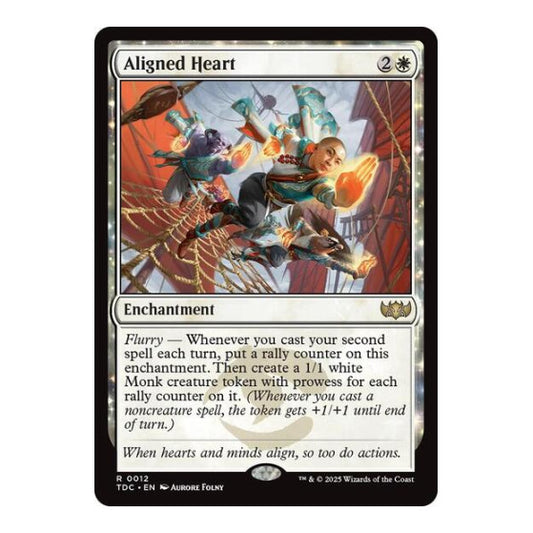 Aligned Heart (TDC) #12 Rare (Lightly Played) Commander: Tarkir: Dragonstorm Magic: The Gathering: 2025