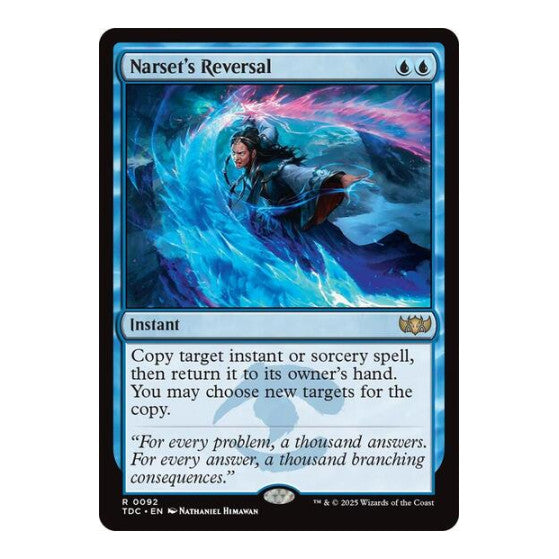 Narset's Reversal (TDC) #92 Rare (Lightly Played) Commander: Tarkir: Dragonstorm Magic: The Gathering: 2025