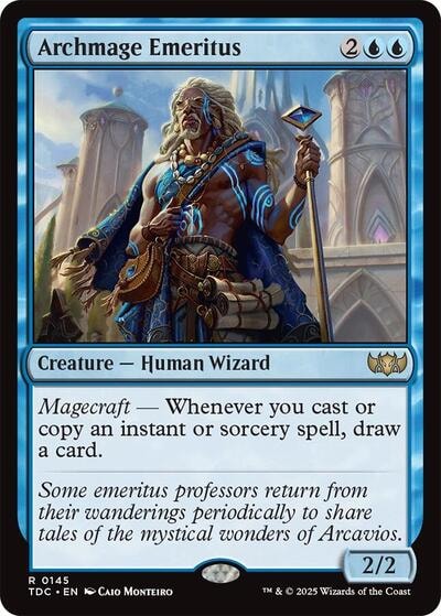 Archmage Emeritus (TDC) #145 Rare (Lightly Played) Commander: Tarkir: Dragonstorm Magic: The Gathering: 2025
