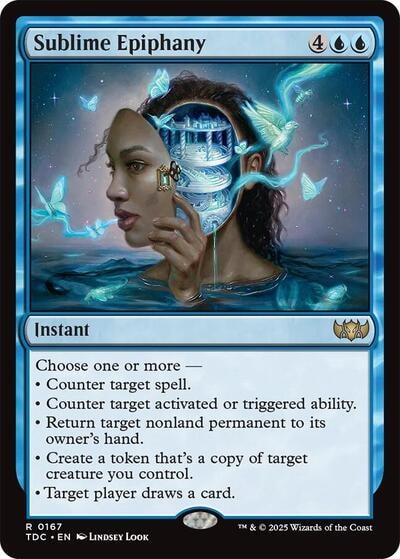 Sublime Epiphany (TDC) #167 Rare (Lightly Played) Commander: Tarkir: Dragonstorm Magic: The Gathering: 2025