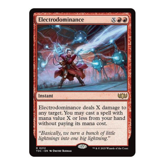 Electrodominance (TDC) #212 Rare (Lightly Played) Commander: Tarkir: Dragonstorm Magic: The Gathering: 2025