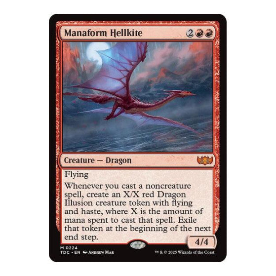 Manaform Hellkite (TDC) #224 Mythic Rare (Lightly Played) Commander: Tarkir: Dragonstorm Magic: The Gathering: 2025
