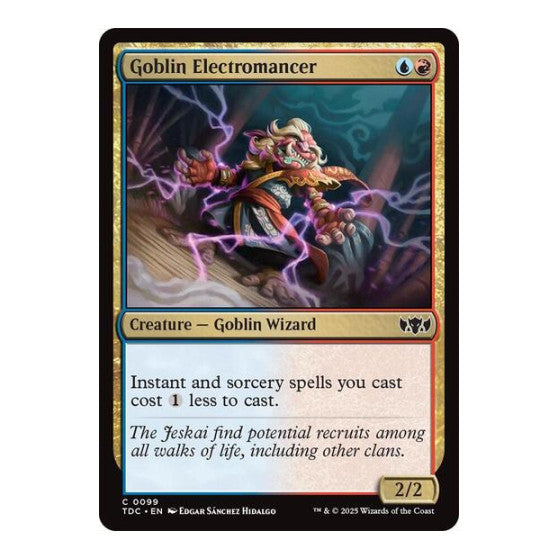 Goblin Electromancer (TDC) #99 Common (Lightly Played) Commander: Tarkir: Dragonstorm Magic: The Gathering: 2025