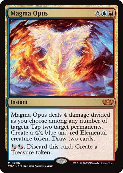 Magma Opus (TDC) #296 Mythic Rare (Lightly Played) Commander: Tarkir: Dragonstorm Magic: The Gathering: 2025