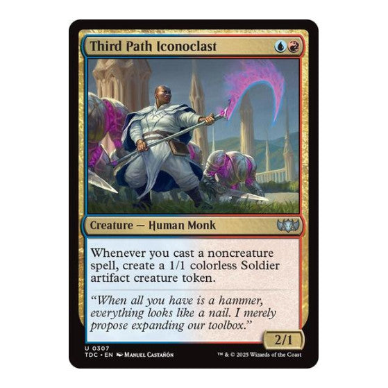 Third Path Iconoclast (TDC) #307 Uncommon (Lightly Played) Commander: Tarkir: Dragonstorm Magic: The Gathering: 2025