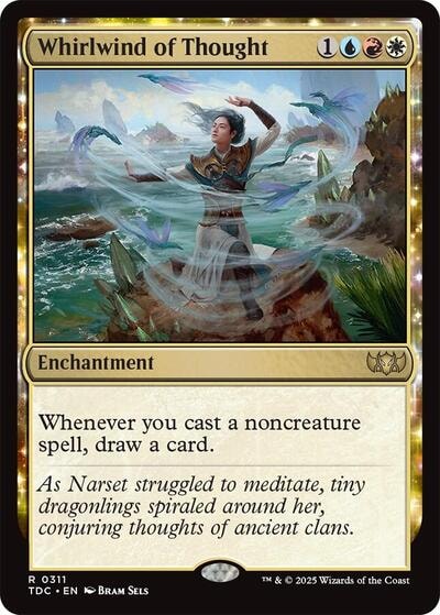 Whirlwind of Thought (TDC) #311 Rare (Lightly Played) Commander: Tarkir: Dragonstorm Magic: The Gathering: 2025
