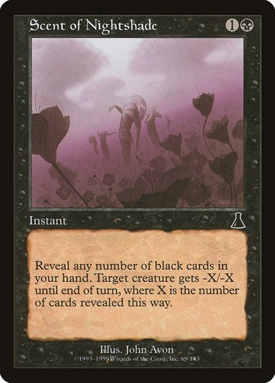 Scent of Nightshade (UDS) #69 Common (Lightly Played) Urza's Destiny Magic: 1999