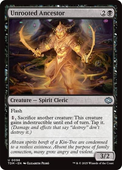 Unrooted Ancestor (TDM) #96 Uncommon Tarkir: Dragonstorm Magic: The Gathering: 2025