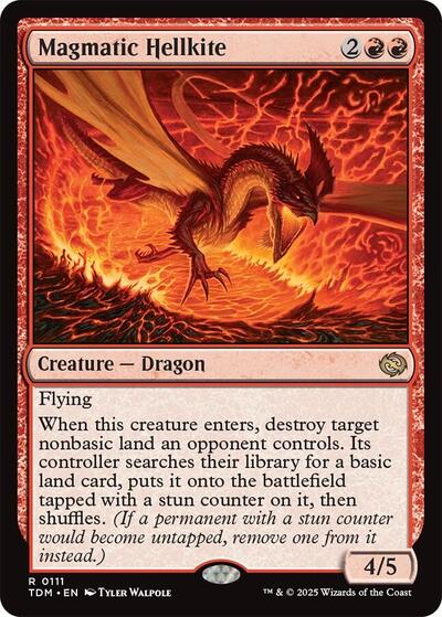 Magmatic Hellkite (TDM) #111 Rare (Lightly Played) Tarkir: Dragonstorm Magic: 2025