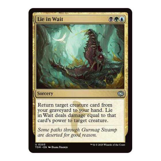 Lie in Wait (TDM) #203 Uncommon (Lightly Played) Tarkir: Dragonstorm Magic: The Gathering: 2025