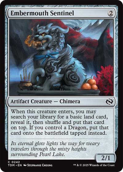 Embermouth Sentinel (TDM) #242 Common Tarkir: Dragonstorm Magic: The Gathering: 2025