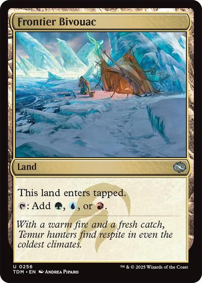 Frontier Bivouac (TDM) #256 Uncommon (Lightly Played) Tarkir: Dragonstorm Magic: The Gathering: 2025