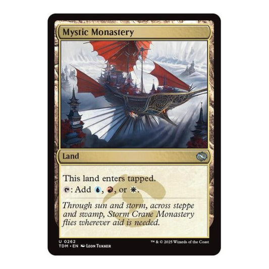 Mystic Monastery (TDM) #262 Uncommon (Lightly Played) Tarkir: Dragonstorm Magic: The Gathering: 2025