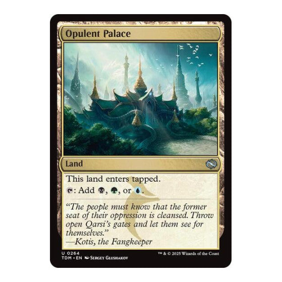 Opulent Palace (TDM) #264 Uncommon (Lightly Played) Tarkir: Dragonstorm Magic: The Gathering: 2025