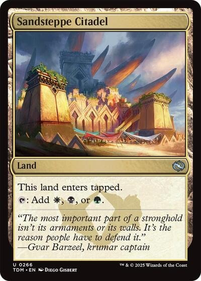 Sandsteppe Citadel (TDM) #266 Uncommon (Lightly Played) Tarkir: Dragonstorm Magic: The Gathering: 2025