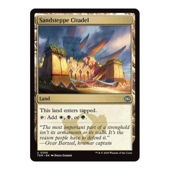 Sandsteppe Citadel (TDM) #266 Uncommon (Lightly Played) Tarkir: Dragonstorm Magic: The Gathering: 2025