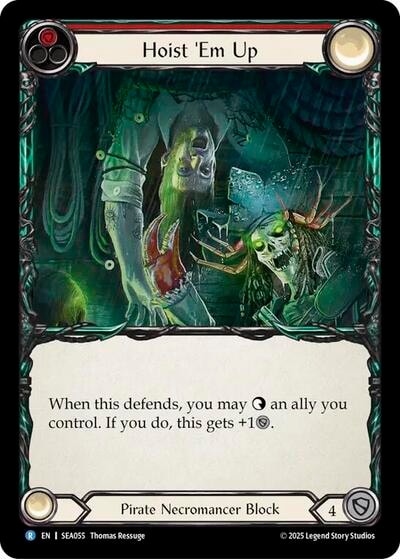 Hoist 'Em Up () #SEA055 Rare (Lightly Played) High Seas Flesh and Blood TCG: 2025