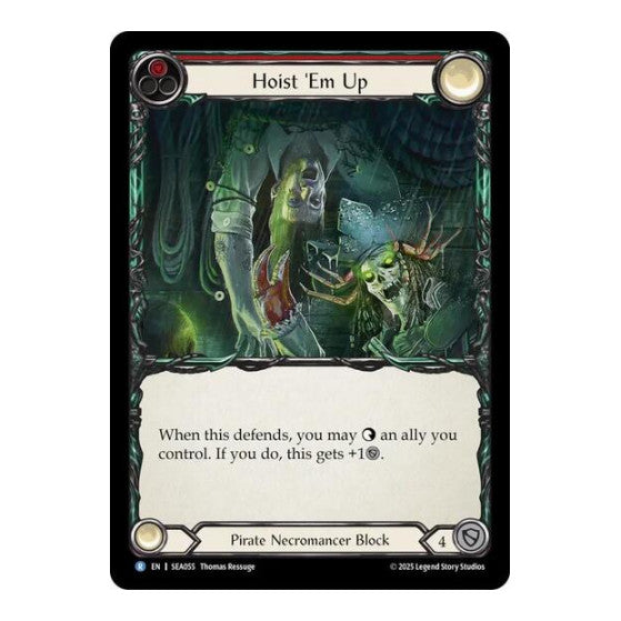 Hoist 'Em Up () #SEA055 Rare (Lightly Played) High Seas Flesh and Blood TCG: 2025