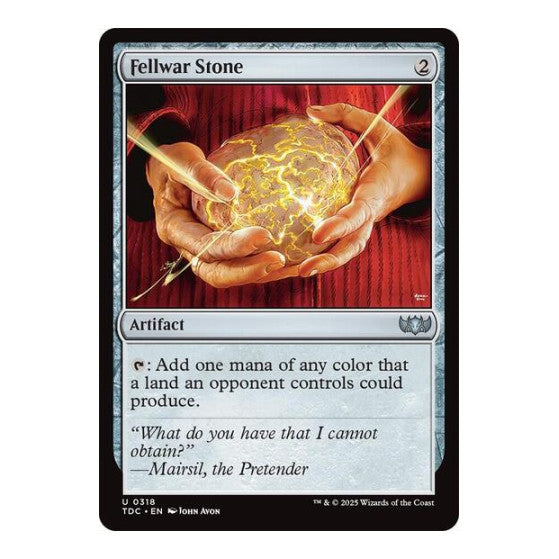 Fellwar Stone (TDC) #318 Uncommon (Near Mint) Commander: Tarkir: Dragonstorm Magic: The Gathering: 2025