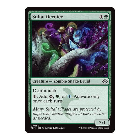 Sultai Devotee (TDM) #160 Common Tarkir: Dragonstorm Magic: The Gathering: 2025