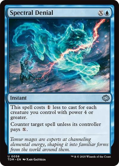 Spectral Denial (TDM) #58 Uncommon (Lightly Played) Tarkir: Dragonstorm Magic: The Gathering: 2025