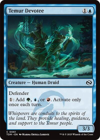Temur Devotee (TDM) #61 Common (Lightly Played) Tarkir: Dragonstorm Magic: 2025