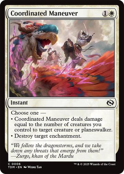 Coordinated Maneuver (TDM) #6 Common Tarkir: Dragonstorm Magic: The Gathering: 2025