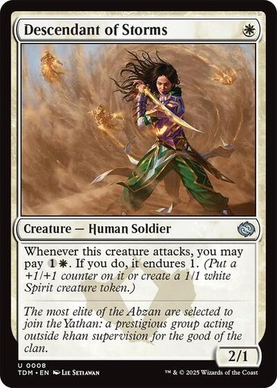 Descendant of Storms (TDM) #8 Uncommon (Lightly Played) Tarkir: Dragonstorm Magic: The Gathering: 2025