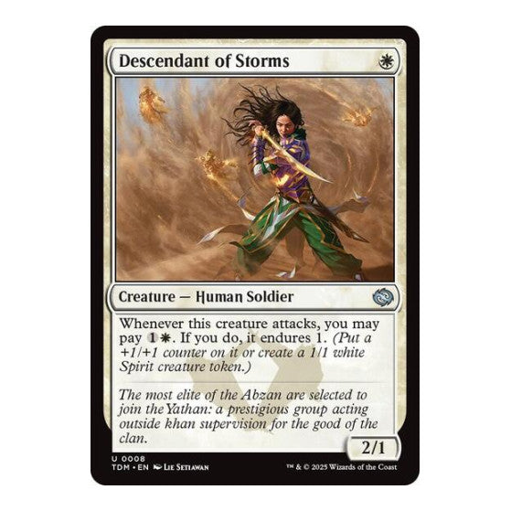 Descendant of Storms (TDM) #8 Uncommon (Lightly Played) Tarkir: Dragonstorm Magic: The Gathering: 2025