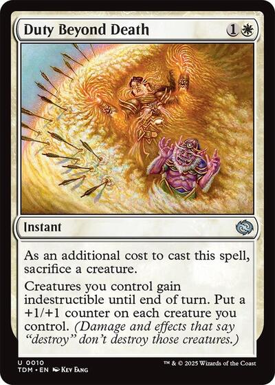 Duty Beyond Death (TDM) #10 Uncommon (Lightly Played) Tarkir: Dragonstorm Magic: The Gathering: 2025