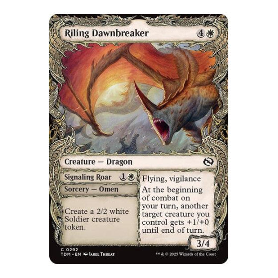 Riling Dawnbreaker (Showcase) (TDM) #292 Common (Lightly Played) Tarkir: Dragonstorm Magic: The Gathering: 2025