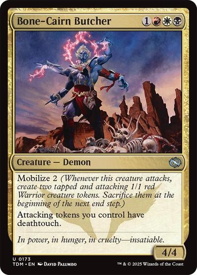 Bone Cairn Butcher (TDM) #173 Uncommon (Lightly Played) Tarkir: Dragonstorm Magic: The Gathering: 2025