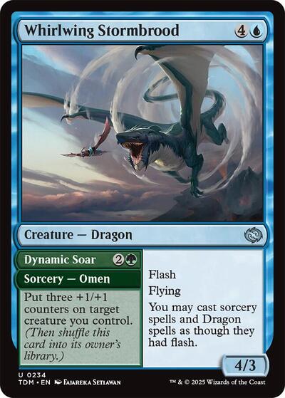 Whirlwing Stormbrood (TDM) #234 Uncommon (Lightly Played) Tarkir: Dragonstorm Magic: 2025