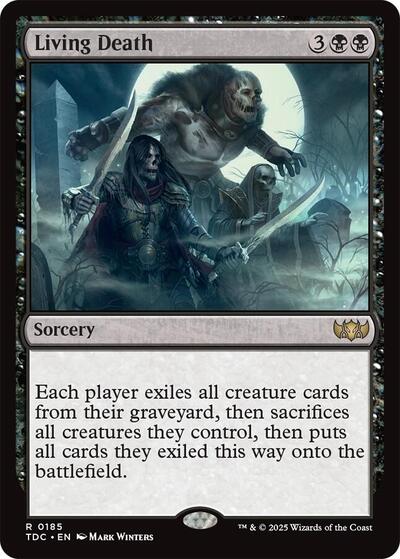Living Death (TDC) #185 Rare (Near Mint) Commander: Tarkir: Dragonstorm Magic: The Gathering: 2025