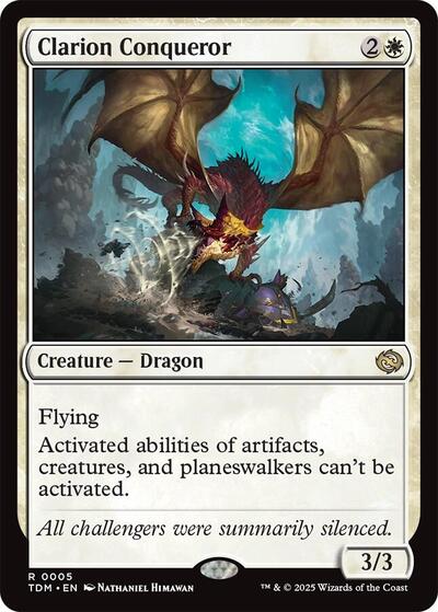 Clarion Conqueror (TDM) #5 Rare (Near Mint) Tarkir: Dragonstorm Magic: The Gathering: 2025