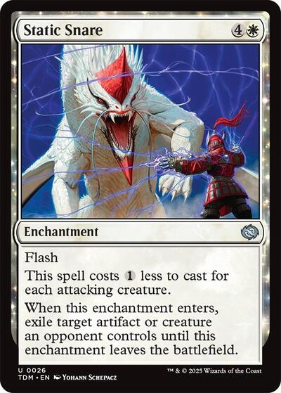 Static Snare (TDM) #26 Uncommon (Lightly Played) Tarkir: Dragonstorm Magic: The Gathering: 2025