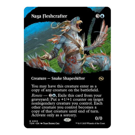Naga Fleshcrafter (Borderless) (TDM) #333 Rare (Lightly Played) Tarkir: Dragonstorm Magic: The Gathering: 2025